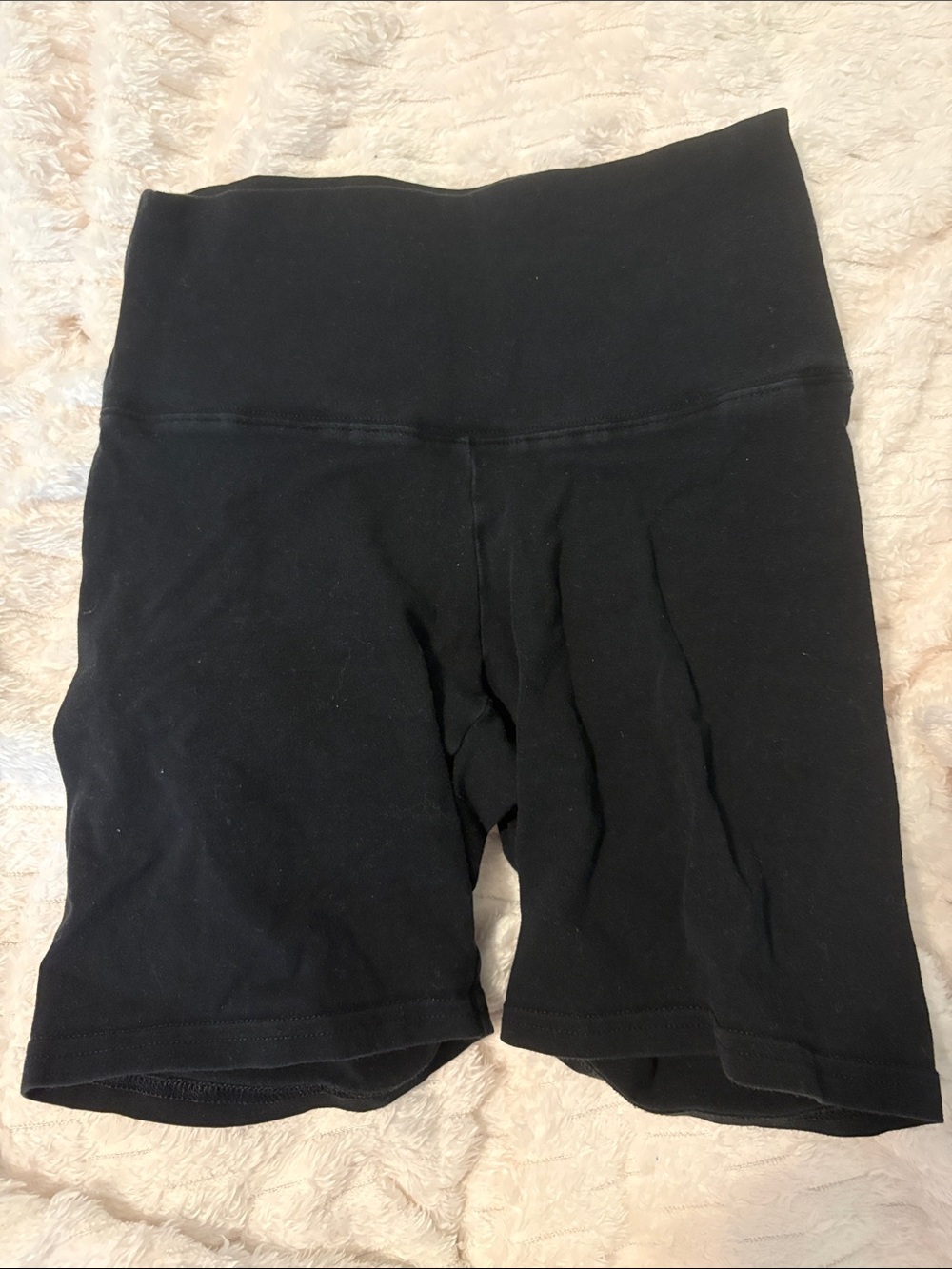 TNA Black Women's High-Waist Stretch Bike Shorts